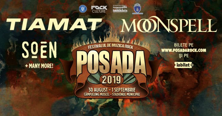 Moonspell si Tiamat canta la Posada Rock 2019