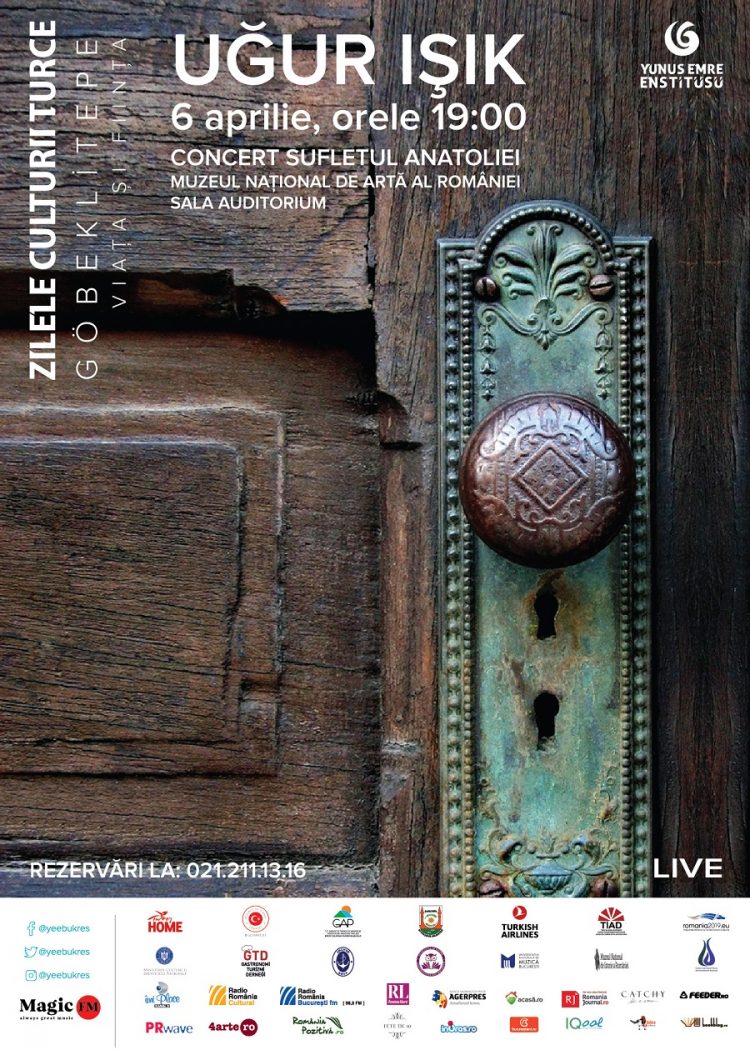 Concert Uğur Işık, film, expoziții și gastronomie – Zilele Culturii Turce încep pe 3 aprilie, la București