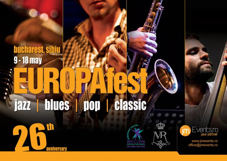 EUROPAfest 26 debutează pe 9 mai: 10 zile de jazz, blues, pop și clasic