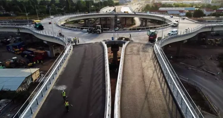 VIDEO Pasajul Domnești pe Centura Capitalei: Începe să apară asfaltul / Cum arată acum cu câteva luni înainte de deschidere