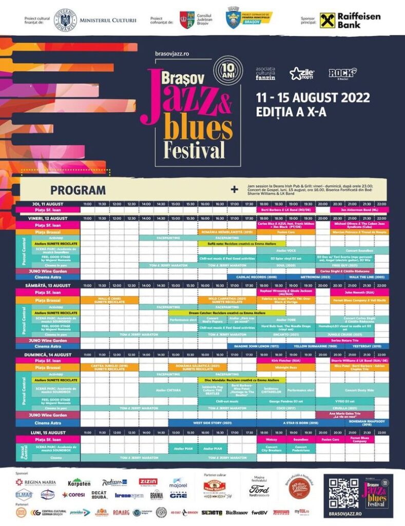 program Brasov Jazz Blues Festival X