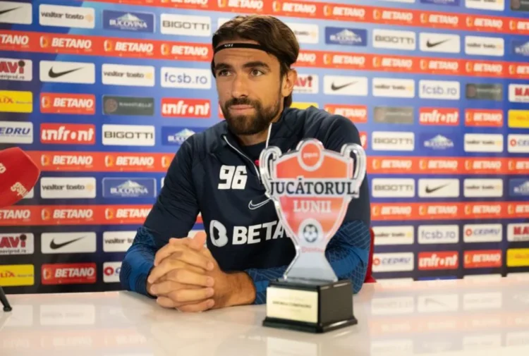 Andrea Compagno, jucătorul lunii august, despre viața în România, adaptarea la FCSB și duelul infernal cu West Ham