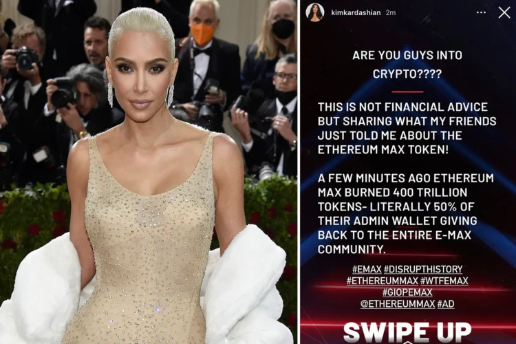 Ce amendă trebuie să plătească Kim Kardashian după ce a făcut reclamă la o criptomonedă frauduloasă