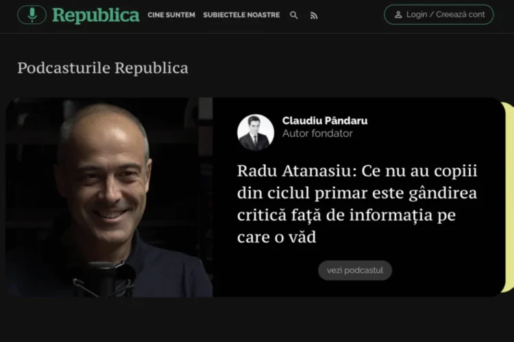 7 ani de Republica. Vă mulțumim pentru că sunteți alături de noi și vă invităm să ne vedeți și auziți mai bine. Iată podcasturile Republica și varianta „dark mode” a site-ului