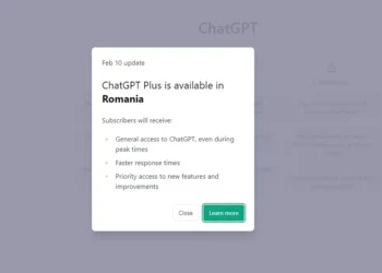 ChatGPT Plus este disponibil în România