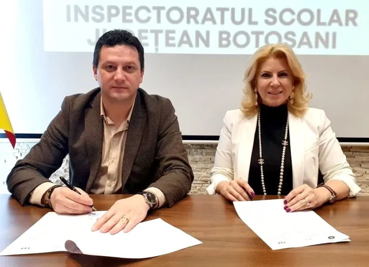 Conaf și Inspectoratul Școlar Botoșani au semnat protcolul Pactului pentru educație antreprenorială
