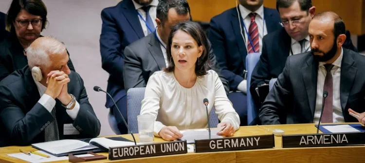 Șefa diplomației germane pledează pentru reforme profunde care să pregătească ONU pentru viitor, însă dezaprobă apelul lui Zelenski de a lipsi Rusia de dreptul la veto în Consiliul de Securitate