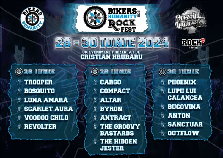 Ediția a 3-a Bikers For Humanity Rock Fest lansează primele 500 de abonamente la preț redus