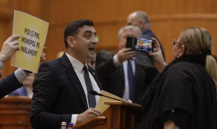 Derapaje șocante în Parlament între George Simion și Diana Șoșoacă: ‘Scroafo’ / ‘Fătălăul de la AUR’