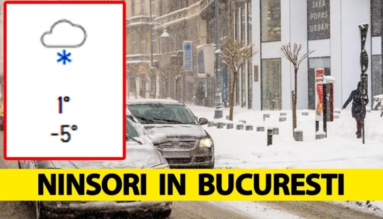 Pe ce dată exactă vin ninsorile ADEVĂRATE în București. Prognoza Accuweather modificată