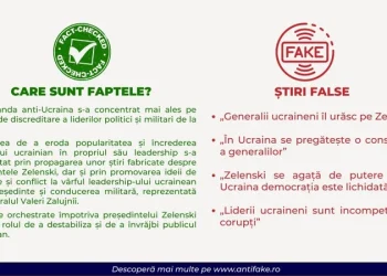 Fact-checking-ul săptămânii: Operațiuni concertate de dezinformare pentru discreditarea și scindarea leadership-ului ucrainean