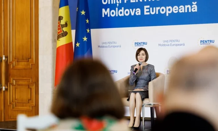 “Uniți pentru Moldova europeană”: Maia Sandu a lansat pagina oficială a campaniei “pentru.md” privind referendumul de aderare la UE