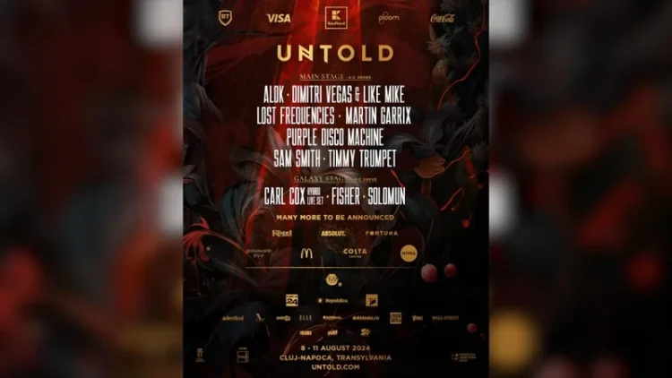 Top 10 DJ ai lumii în lineup-ul Untold 2024