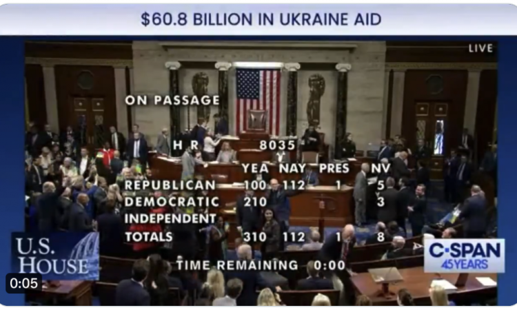 Camera Reprezentanților din SUA a aprobat ajutorul de 61 de miliarde de dolari pentru Ucraina. Aliații europeni salută un mesaj clar transmis Kremlinului