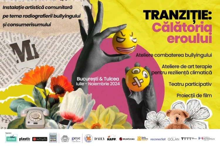 A început TRANZIȚIE: Călătoria Eroului, un proiect cultural interdisciplinar împotriva bullying-ului și a cauzelor sale sociale, psihologice și ecologice