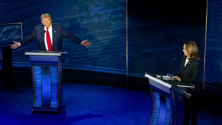 Ce s-a întâmplat în culisele dezbaterii dintre Kamara Harris și Donald Trump. „A scos un oftat mare și a părăsit scena”