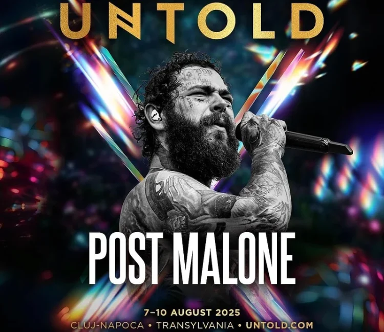 Cine sunt primii artiști anunțați la UNTOLD 2025. Post Malone vine pentru prima dată în România