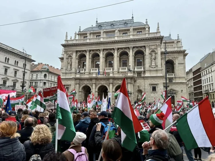 Protest împotriva lui Viktor Orban, la Budapesta