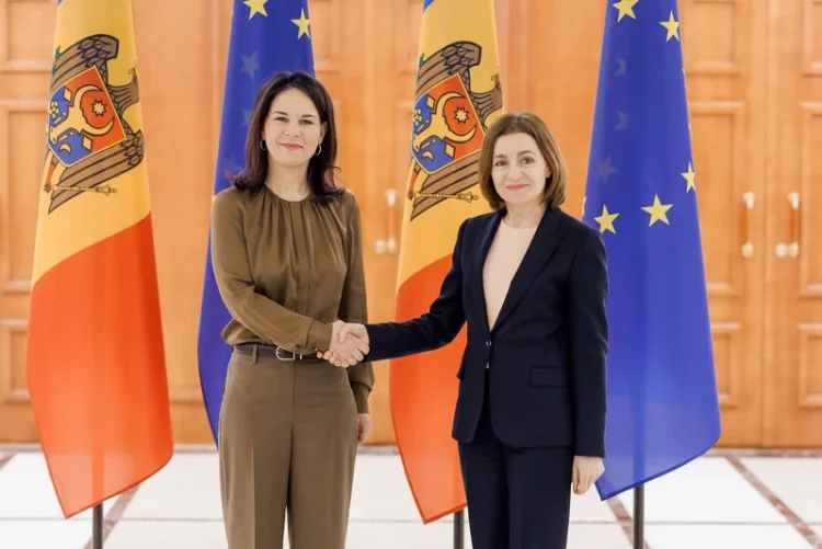 Șefa diplomației germane anunță, la Chișinău, un ajutor financiar de 37 de milioane de euro: Planul lui Putin să vă înfrângă energetic nu a reușit