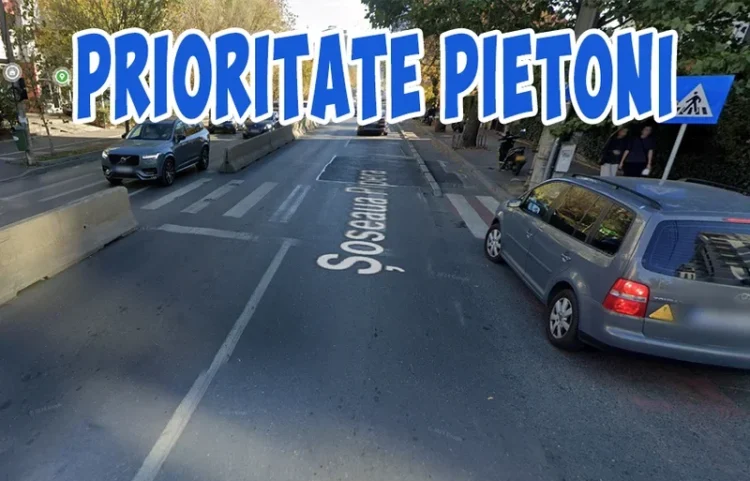2025: Prioritate la trecerea de pietoni pe drum cu 2 benzi pe sens. Oprești dacă pietonul e pe cealaltă bandă?