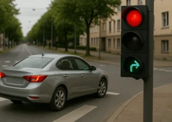 2025: Cum procedezi la semafor roșu cu verde intermitent la dreapta. În ce situație se suspendă permisul? 2025: Cum procedezi la semafor roșu cu verde intermitent la dreapta. În ce situație se suspendă permisul?