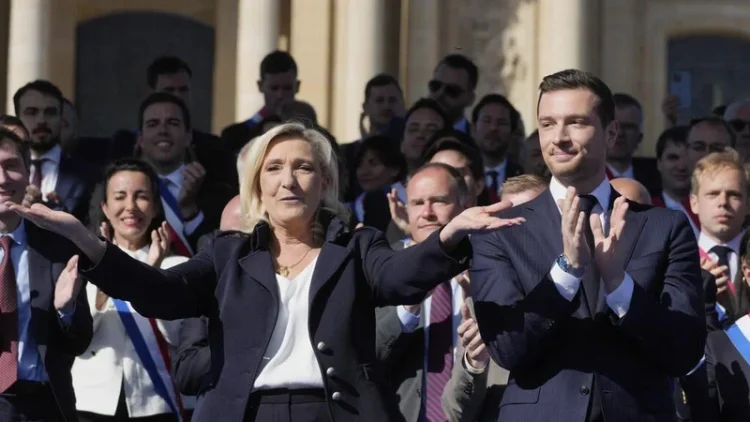 Marine Le Pen și Jordan Bardella, lângă partenerii lor europeni pentru o demonstrație de unitate și susținere reciprocă