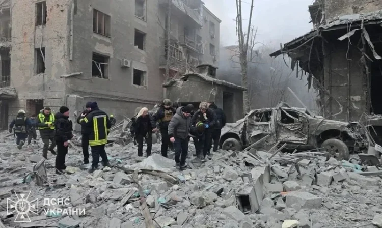 Statul terorist Rusia continuă campania de teroare sistemică prin lovirea deliberată a zonelor rezidențiale din inima orașului Harkov cu rachete balistice Iskander