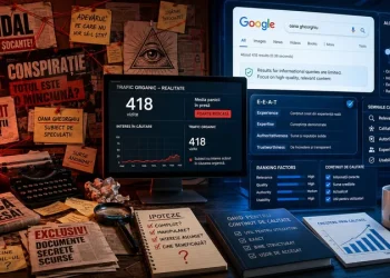 EXCLUSIV INTERGALACTIC! Gândul a demascat Oculta Mondială: Cum a stat Google de pază la ușa Oanei Gheorghiu și a furat click-urile presei „libere”
